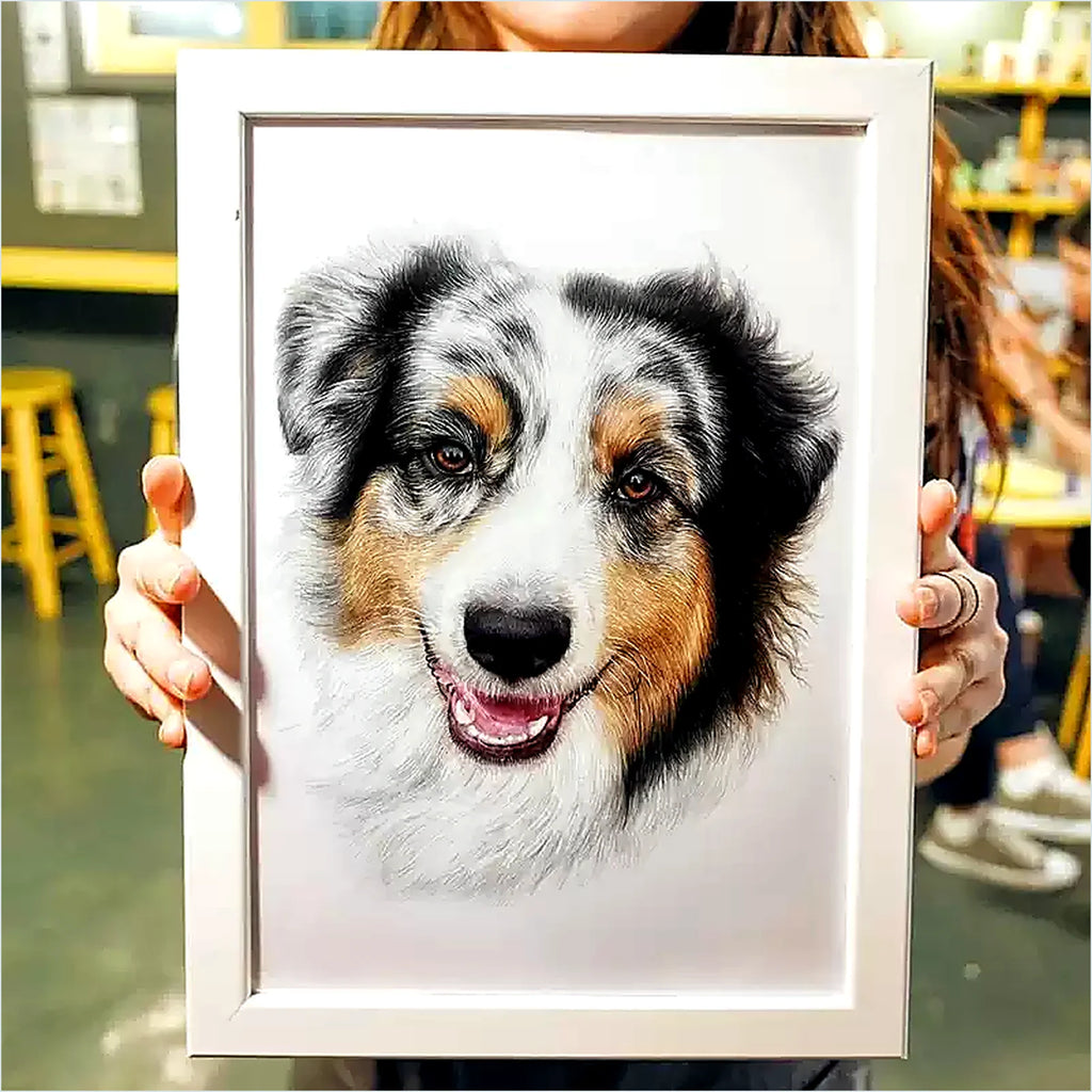 Custom Hand-Painted Pet Portrait from Photo